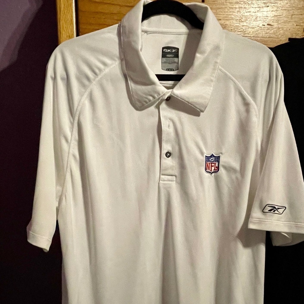 White NFL Polo Shirt (large)